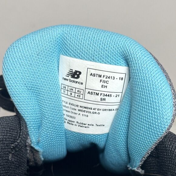 New Balance Evolve Women's Alloy-Toe Casual Work Sneaker  Size - 11 Shoes Gray - Picture 10 of 10